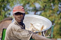 Maize Farmer in Ghana. Maize farmer in Tamaligu, Ghana, Northern Region. USAID/A. Kauffeld). Original public domain image from Flickr