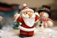 Santa Claus miniature for decoration. Original public domain image from Flickr