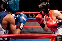 130404-066 NCBA Championship : MASHANTUCKET, Conn. -- U.S. Coast Guard Academy First Class cadet Norberto Perez fights in the National Collegiate Boxing Association Championships April 4, 2013 at Foxwoods Resort and Casino. U.S. Coast Guard photo by Petty Officer 3rd Class Cory J. Mendenhall. Original public domain image from Flickr