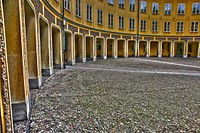 Empty courtyard. Free public domain CC0 photo.