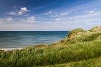 Rocky coast sea landscape. Free public domain CC0 photo.