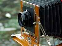 Analog film camera. Free public domain CC0 image.