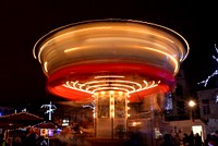 Spinning ride at theme park. Free public domain CC0 photo.