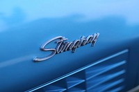 Chevrolet corvette Stingray car, location unknown, date unknown.