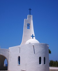 Church in Greece. Free public domain CC0 image.