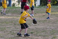 Kids baseball game. Free public domain CC0 photo.