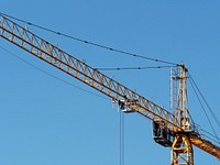 Crane, construction. Free public domain CC0 photo.