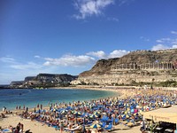 Beach in Canary Islands. Free public domain CC0 photo.