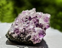 Amethyst rough crystal close up. Free public domain CC0 image.