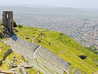 Pergamum remains in Bergama, Turkey. Free public domain CC0 image.