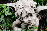Cherubim statue. Free public domain CC0 photo.
