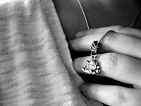Woman wearing rings. Free public domain CC0 photo.