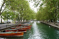 Rowboat in the water. Free public domain CC0 photo.