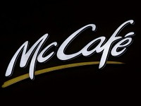 McCafe logo sign, location unknown, date unknown
