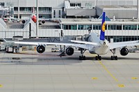 Airplane on a runway. Free public domain CC0 photo.