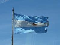 Argentina flag. Free public domain CC0 image.