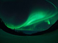 Aurora borealis. Free public domain CC0 image.