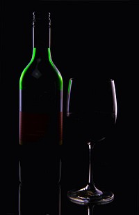 Bottles of wine. Free public domain CC0 photo.