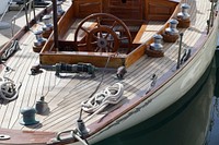 Yacht sailing in the sea. Free public domain CC0 photo.