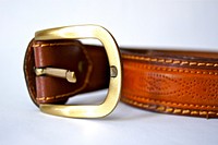 Leather belt. Free public domain CC0 photo.