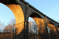 Sun shinning on bridge. Free public domain CC0 image.