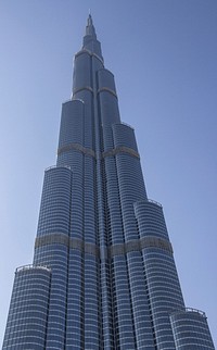 Burj Khalifa building architecture. Free public domain CC0 image.