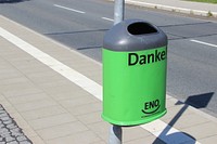 Thank you public trash bin. Free public domain CC0 photo