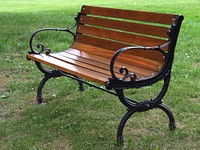 Park bench. Free public domain CC0 photo