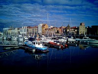 Fishing boats. Free public domain CC0 photo.