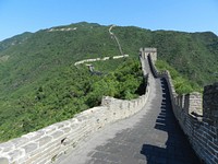Great Wall of China in Beijing. Free public domain CC0 image.