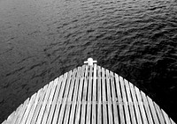 Boardwalk to the ocean. Free public domain CC0 image.