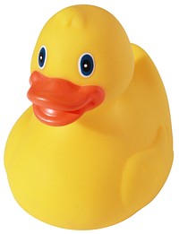 Cute yellow rubber duck toy. Free public domain CC0 photo.
