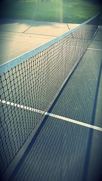 Free tennis net closeup photo, public domain sport CC0 image.