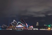 Sydney Opera house background, free public domain CC0 photo.