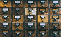 Old wooden mailboxes. Free public domain CC0 photo.