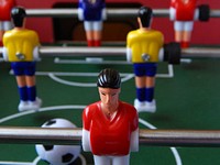 Fussball arcade game. Free public domain CC0 photo.