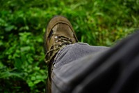 Hiking boots, footwear & apparel. Free public domain CC0 photo.