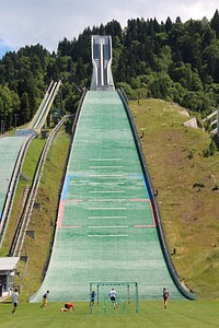 Hakuba ski jumping stadium, Japan. Free public domain CC0 photo.