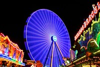 Ferris wheel, background photo. Free public domain CC0 image.