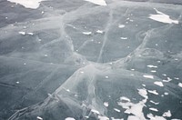 Closeup on frozen lake. Free public domain CC0 image.