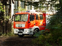 Fire truck, rescue operations. Free public domain CC0 photo.