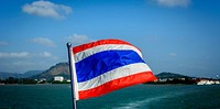 Thai flag. Free public domain CC0 image.