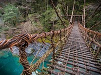 Kazurabashi Bridge, Japan. Free public domain CC0 photo.