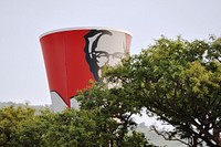 KFC, Kentucky Fried Chicken bucket logo. Location unknown - Nov. 26, 2012