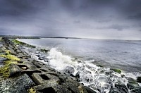 Kerala sea shore scenery. Free public domain CC0 photo.