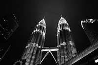 Petronas twin towers, Malaysia landmark. Free public domain CC0 photo.