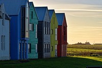 Colorful houses. Free public domain CC0 photo.