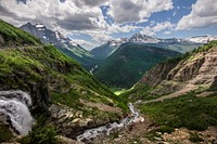 Glacier national park mountains. Free public domain CC0 image.