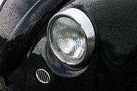 Car headlight. Free public domain CC0 photo.