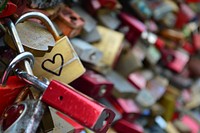 Love lock, romance padlock. Free public domain CC0 photo